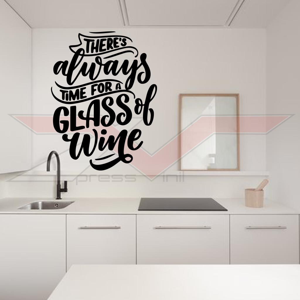 Vinil-Autocolante-Always-Time-For-Wine Vinil Autocolante Always Time For Wine