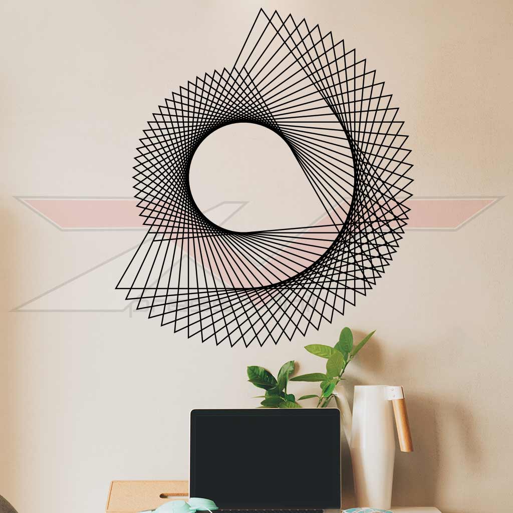 Vinil-Autocolante-Circular-Geometrico-Abstrato Vinil Autocolante Circular Geométrico Abstrato