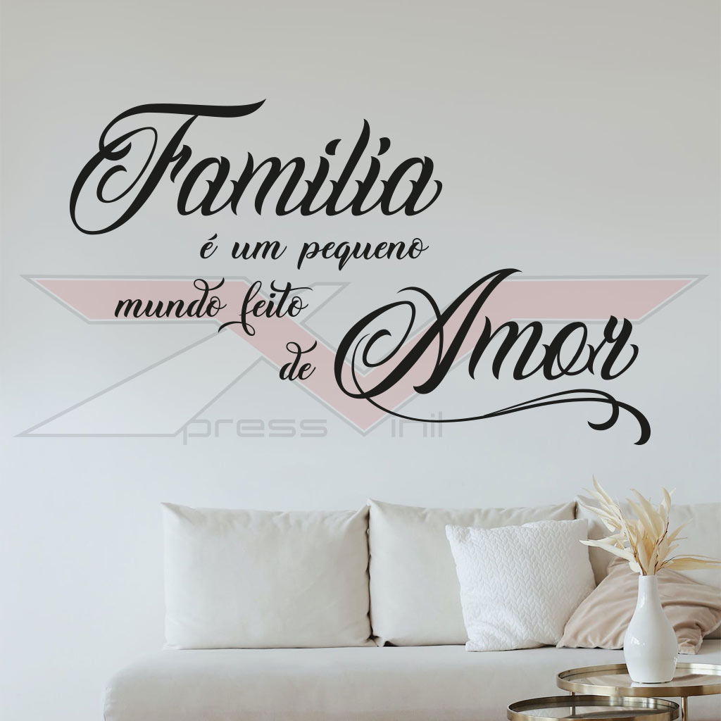 Vinil-Autocolante-Familia-Mundo-de-Amor Vinil Autocolante Família Mundo de Amor