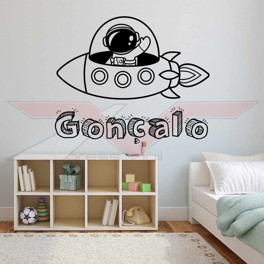 Vinil-Autocolante-Foguetão-com-Nome Vinil Autocolante Foguetão com Nome