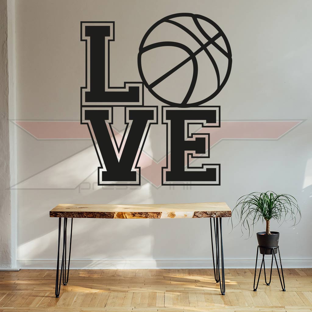 Vinil-Autocolante-Love-Basketball Vinil Autocolante Love Basketball
