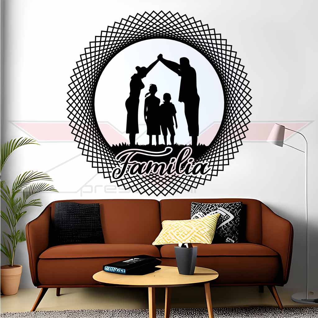 Vinil-Autocolante-Circulo-Familia Vinil Autocolante Circulo familia